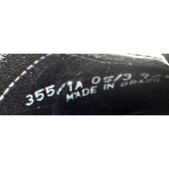 Franco Sarto Black Leather Mary Jane T Strap Round Toe Chunky Block Heels 7M - Picture 10 of 10